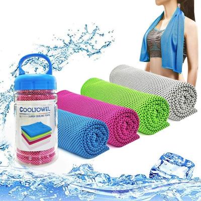 China Microfiber Sport Sweat Towel Quick Dry PVA Highly Cooling Water Absorbent for sale