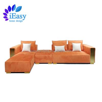 China Modular iEasy furniture design home light luxury living room furniture luxury furniture sectionals sofas corner L shaped couch sofa set for sale