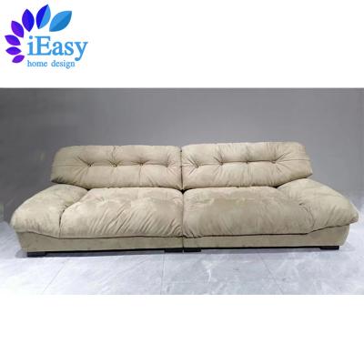 China Modular iEasy new italian design down feather filling cloud Milano high end furniture sofas fabric 3 seaters Milano living room sofa set for sale