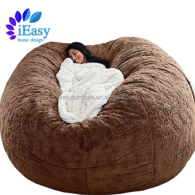 China Removable Cover iEasy furniture big round lazy sofa bed cover beanbag chair beanbag sofa bean bag beds for adults(Cover ONLY, NO Filling) for sale