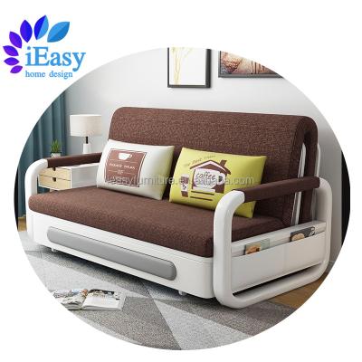 China Adjustable (other) iEasy pull out foldable folding convertible single bed sofa futon living room furniture modern nice functional double sofa bed for sale