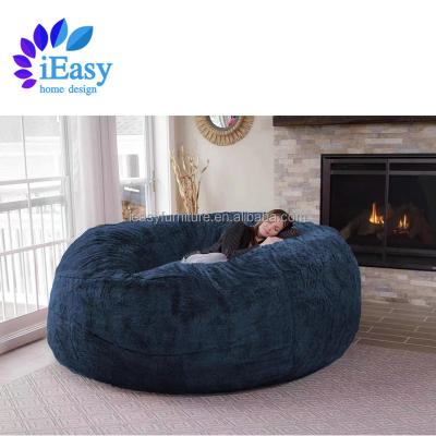 China Removable Cover iEasy Furniture BeanBag Chairs 7ft Giant Bean Bag Chair for Adults Big Bean Bag Cover Comfy Large Bean Bag Bed Fluffy Lazy Sofa for sale