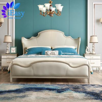 China Other iEasy Foshan China factory price modern european luxury design solid wood double beds king size royal bed bedroom furniture for sale