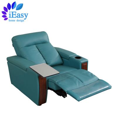 China Cooling iEasy Furniture Air Leather Reclining Power Vibration Massage Function Cup Holder Electric Recliner Sofa Chair Reclinable for sale