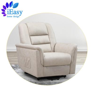 China Cooling iEasy nice best quality comfortable soft fabric elderly recliner power lift recliner elderly recliner chairs for the elderly for sale