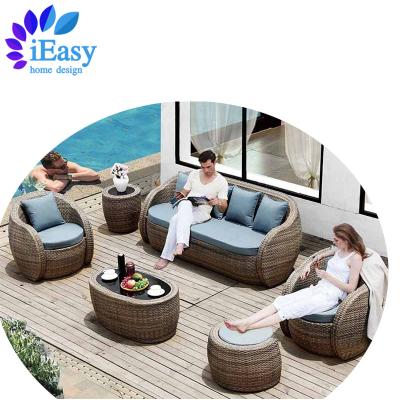 China Modern iEasy outdoor terrace tea table chair rattan garden sofa garden furniture sofa set garden courtyard villa outdoor furniture se for sale