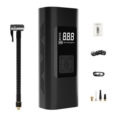 China Portable Car/Bike/Bicycle Tire Inflator 6000mAh Mini Electric Car Air Pump 150 PSI Tire Pump with Power Bank SOS Design and Digital LCD Display for sale