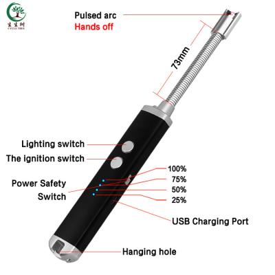 China 2019 Lighter, Eco-friendly Led Battery Light Customer Logo USB Lighter Electric Candle Lighter For Kitchen/Outdoor Camping/Travel for sale