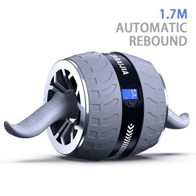 China New Automatic Bound Abdominal Trainer Exercise Roller Rueda De Abdominales Workout Equipment ABS Wheel Roller Gym Equipment for sale