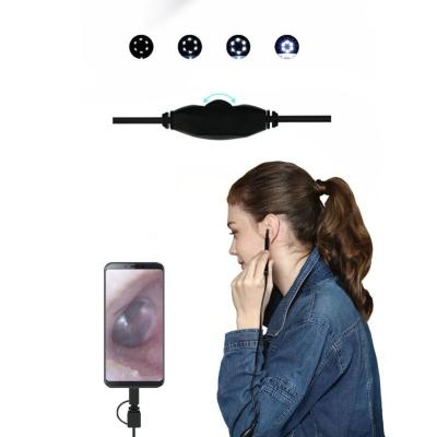 China 3 in-1 USB&Android&Type-c Multifunctional Earpick Earpick with Mini Camera Health Care Tool Ear Endoscope HD Visual Ear Cleaning Spoon for sale