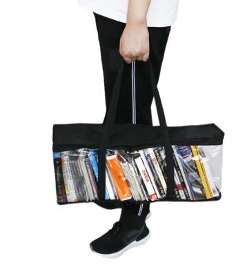 China Large Capacity Sustainable Sustainable Transparent Storage Bag For CD , Book for sale