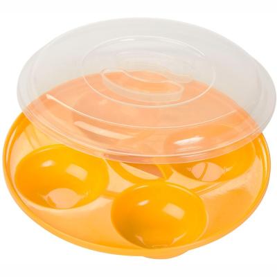 China 4-Way Microwave Egg Poacher Viable Viable Microwave Poacher For Up To 4 Eggs for sale