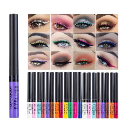 China Waterproof Multicolor Cosmetic Glitter Eyeshadow Makeup Silkworm Eyeliner Pencil Liar Pen for sale