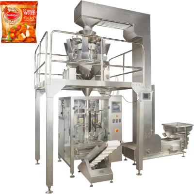 China High Speed ​​Automatic Food Dumpling Frozen Food Chicken Nuggets Packing Machine for sale