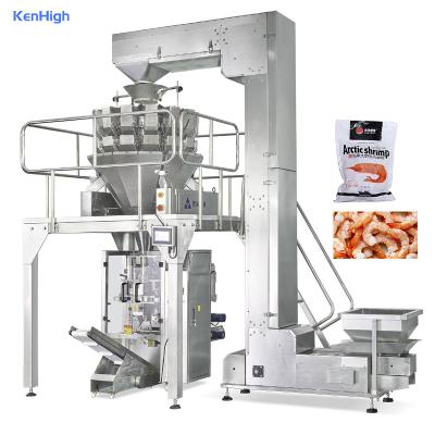 China Food Maker Price Automatic VFFS Dry Frozen Pet Food Salad Pasta Packaging Machine for sale