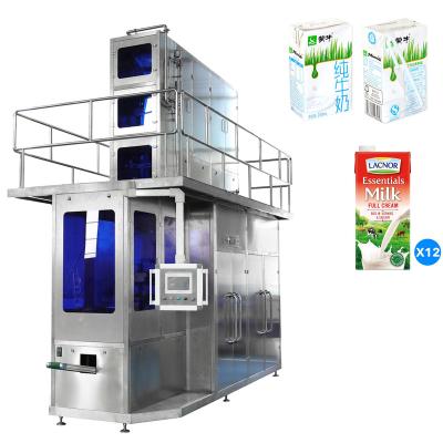 China Food 200ml 330ml 500ml 1L Automatic UHT Milk Yougurt Cream Juice Liquid Aseptic Carton Filling Packaging Machine for sale