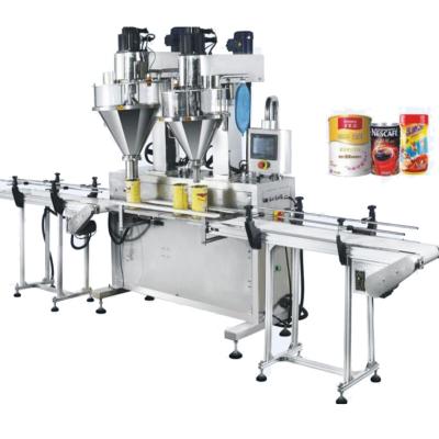 China Automatic Food Two Heads Bottle Cans Spices Seasoning Salt Powder Filling Packing Machine for sale