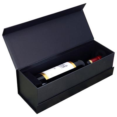 China Custom Luxury Recyclable Cardboard Bottle Gift Box Wine Glass Magnetic Packaging Paper Boxes For Wine Bottles for sale