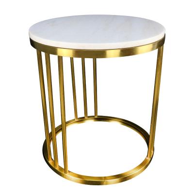 China High Quality Luxury Modern Living Room Furniture Easy Installation Stainless Steel Marble Table Dining Table Marble Coffee Tables for sale