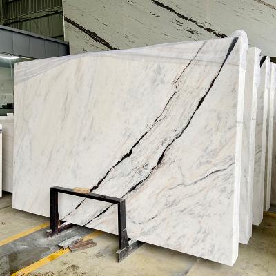 China Natural White Horizontal Stripes Eurasian Wooden Marble Stone Background Mateiral Polishing Finish Slabs Outlet Quarry Slabs Marble Slabs for sale