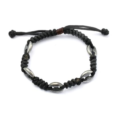 China Charm Punk Braided Unique Handmade 925 Silver Bracelet For Men for sale