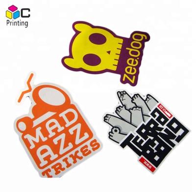 China Waterproof Custom Printing Die Cut Quality Vinyl Adhesive Full Color Printing Weather Resistant Sticker for sale