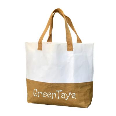 China Fashion Wholesale Custom Printing Kraft Paper Shopping Bag With Logo for sale