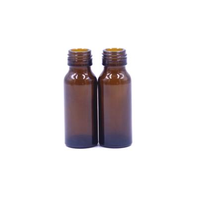 China 25ml 50ml 100ml Chemical Amber Round Syrup Glass Oral Liquid Screw Cap Medicine Pharmaceutical Bottle for sale