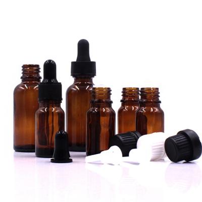 China DIN18 Personal Care Inventory 5ml 10ml 15ml 20ml 30ml 50ml 100ml Glass Personal Essential Oil Black Green Amber Bottle for sale