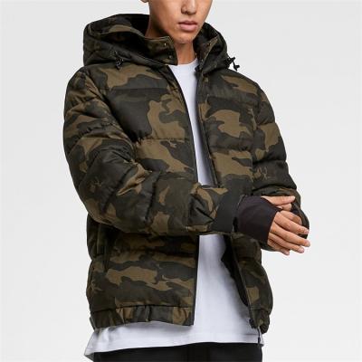 China Sustainable Anorak Custom Bubble Down Camouflage Stripper Jackets For Men for sale