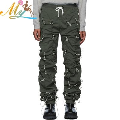 China Wholesale Custom Logo Men Khaki POLYESTER/NYLON and White Lounge Slim Fit Stretch Pants Cargo Nylon Tactical Pants for sale