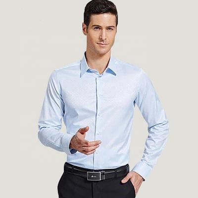 China Wholesale Solid Cotton One Pocket Mens Anti-wrinkle Dongguan Manufacuer Custom Stretch Shirts for sale