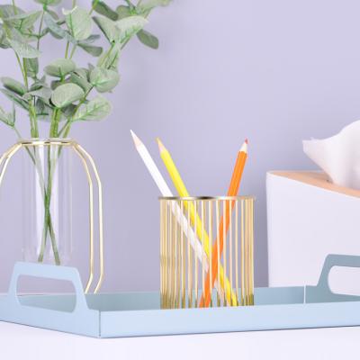 China Eclectic Desk Table Stationery Holder Mesh Metal Pencil Cup Pen Holder for Stand for sale