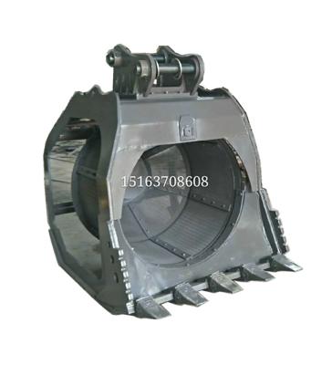 China Rotary Sieve Excavator Crawler Excavator Bucket Quotation Rotary Sieve Bucket Price for sale