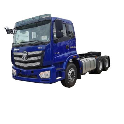 China Used Steel Head FOTON AUMAN ETX 9-460 Tow Tractor 460hp 6x4 Tractor Truck Towing 40 Ton Low Price for sale