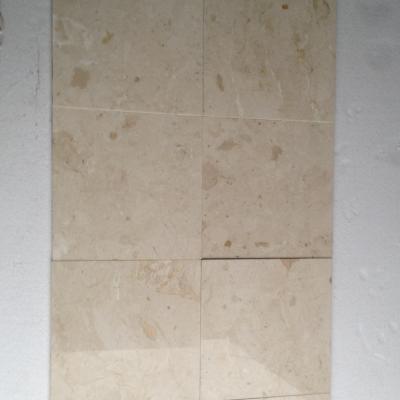 China Indonesia Modern Beige Marble Tile For Bathroom And Kitchen Flooring for sale