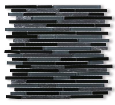 China Parquet Black Mosaic Slab Slate Craft Culture Slate for sale