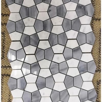 China Dark Bamboo Parquet Emperador Mosaic MM3104 Size: 12