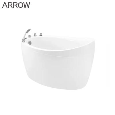 China ARROW Massage Bathtub Bathroom Floor Standing Acrylic Bathtub 110L Soaking Bath Tub Spa for sale