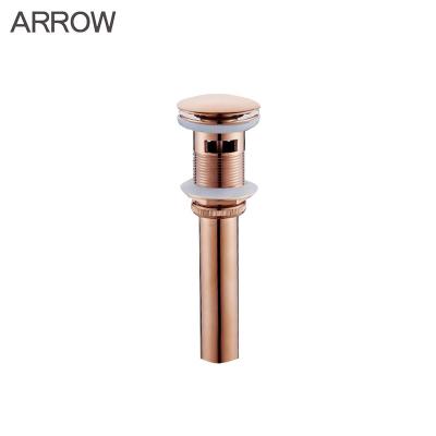 Κίνα ARROW Brass Pop Up Waste Modern Rose Gold Basin Deodorant Drain Bathroom Sanitary Hardware προς πώληση