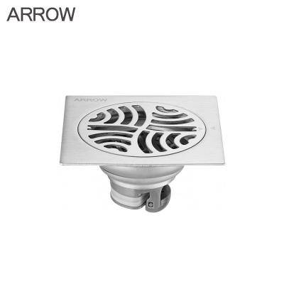 China ARROW Chrome Lavatory Floor Drain Bathroom Shower Room SUS304 Drainer Modern Design for sale