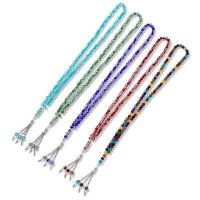 China Other design 2022 new factory wholesale muslim rosary, unisex glass muslim prayer beads, tasbeeh prayer bead muslim prayer necklace for sale