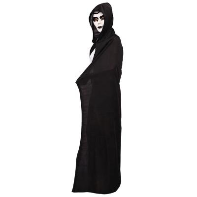 China Lasting Hot Vampire Cos Suit Halloween Cape Adult Hooded Demon Hooded Cos Clothes Black Death Cloak On Sale Halloween Display for sale