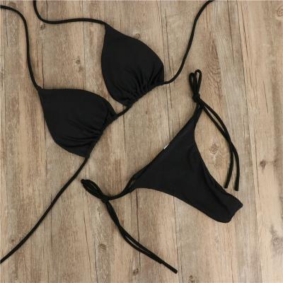 China Breathable Adjustable Sexy Women's Sexy Bikini Set Push Up Padded Bra Strap Two Piece Beach Wear Swimwear Swimwear for sale