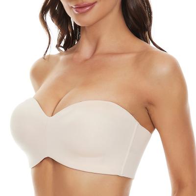 China New Invisible Breathable Strapless Backless Bra For Women Seamless Underwear Breast Lift Bra Beauty Back Tube Non-slip Top for sale