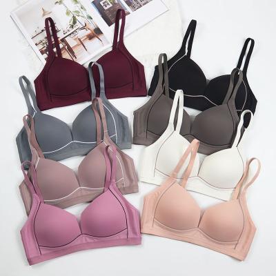 China Seamless Comfort Adjustable Bra For Women Wire Free Sexy Underwear For Women Push Up Seamless Lingerie Bralette Seamless Bra for sale