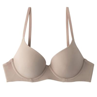 China Seamless Breathable Adjustable Seamless Plus Size Push Up Bra Solid Color Underwear High Quality Women's Stylish Temperament Bra for sale