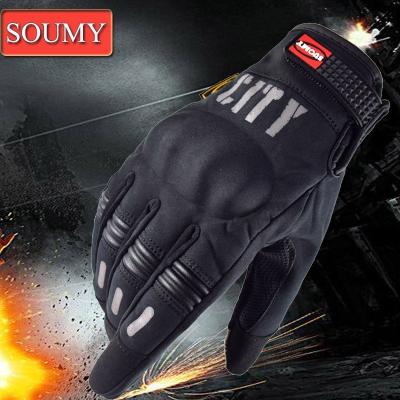 China Breathable. Suomy CITY Motorcycle Glove Men's Full Finger Wrapping Men's Summer Motorcycle Cycling Cycling Bike Suomy CITY Breathable Full Finger for sale