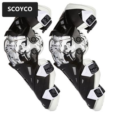 China SCOYCO Anti-Impact Motorcycle Knee Guards CE Motocross Knee Guards Safety Gear Racing Motor-Racing Brace for sale