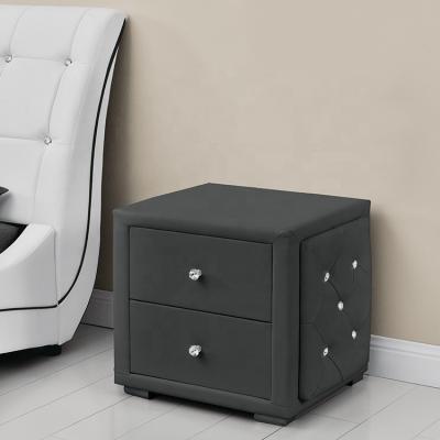 China Willsoon modern 921 four color PU velvet fabric crystal mouth outdoor nightstand for sale